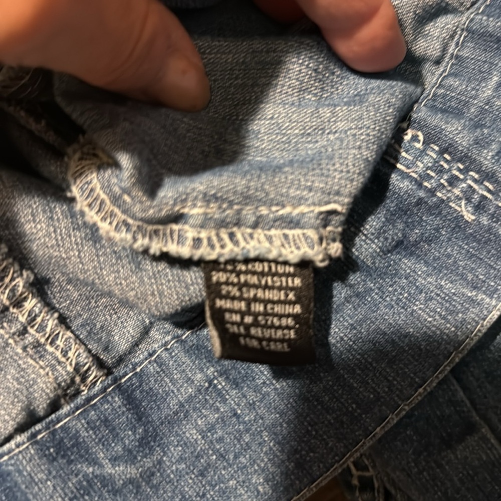 💰BOGO FREE New Look Crop Jean Jacket Kids L Ladies’ XS - Picture 7 of 7